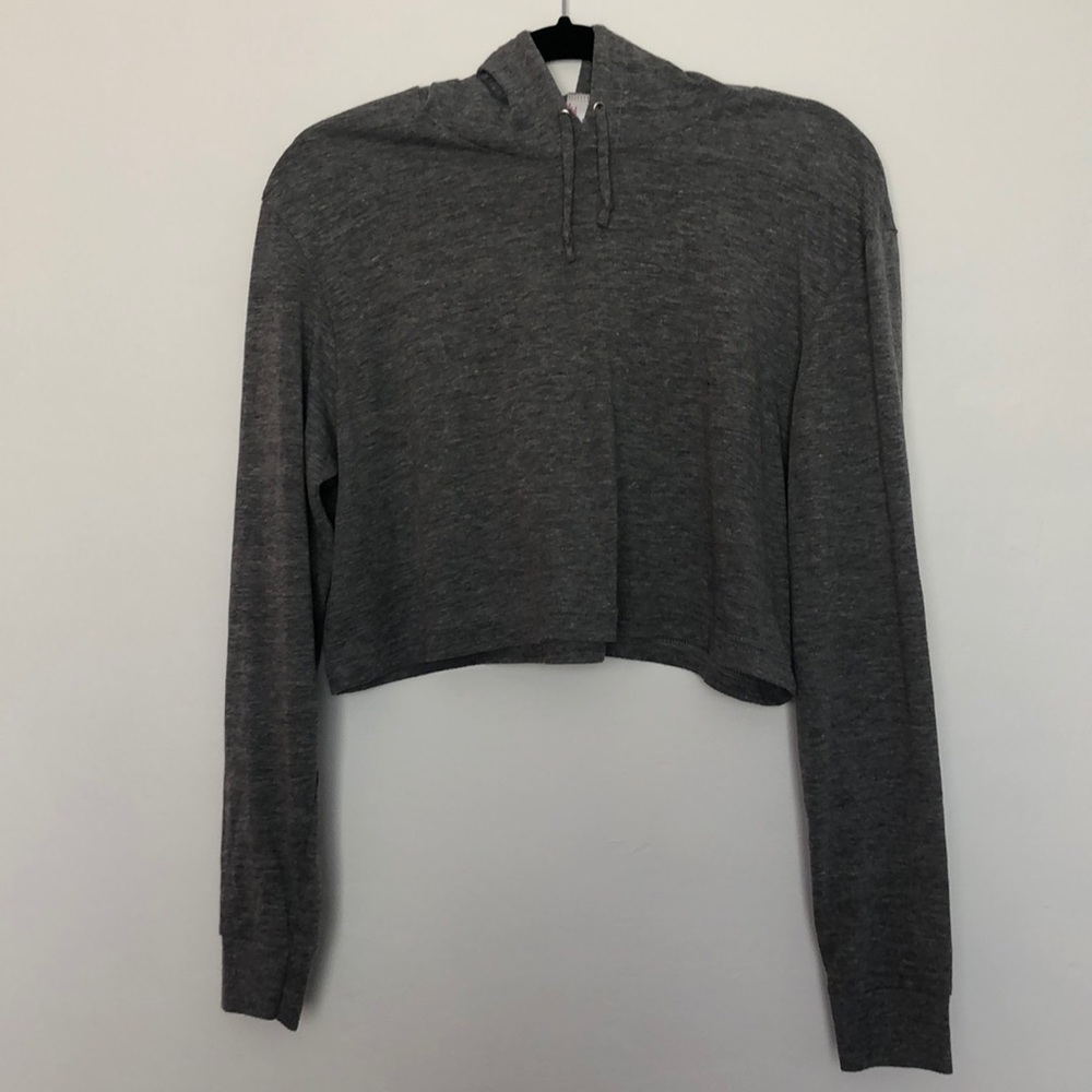 American Apparel Crop Lightweight Hoodie